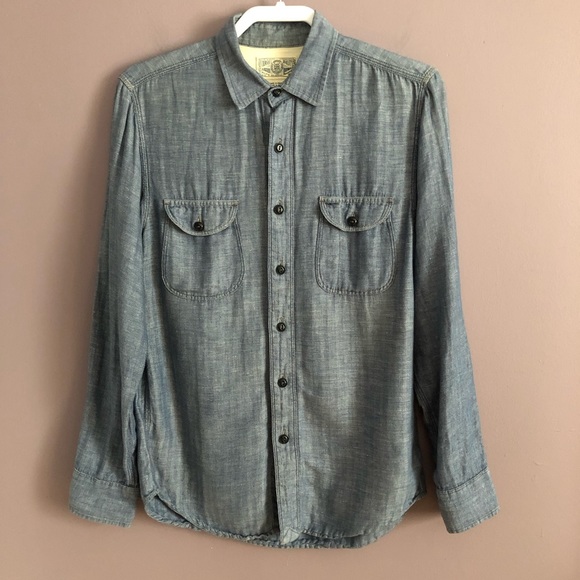 lucky brand men's denim shirt